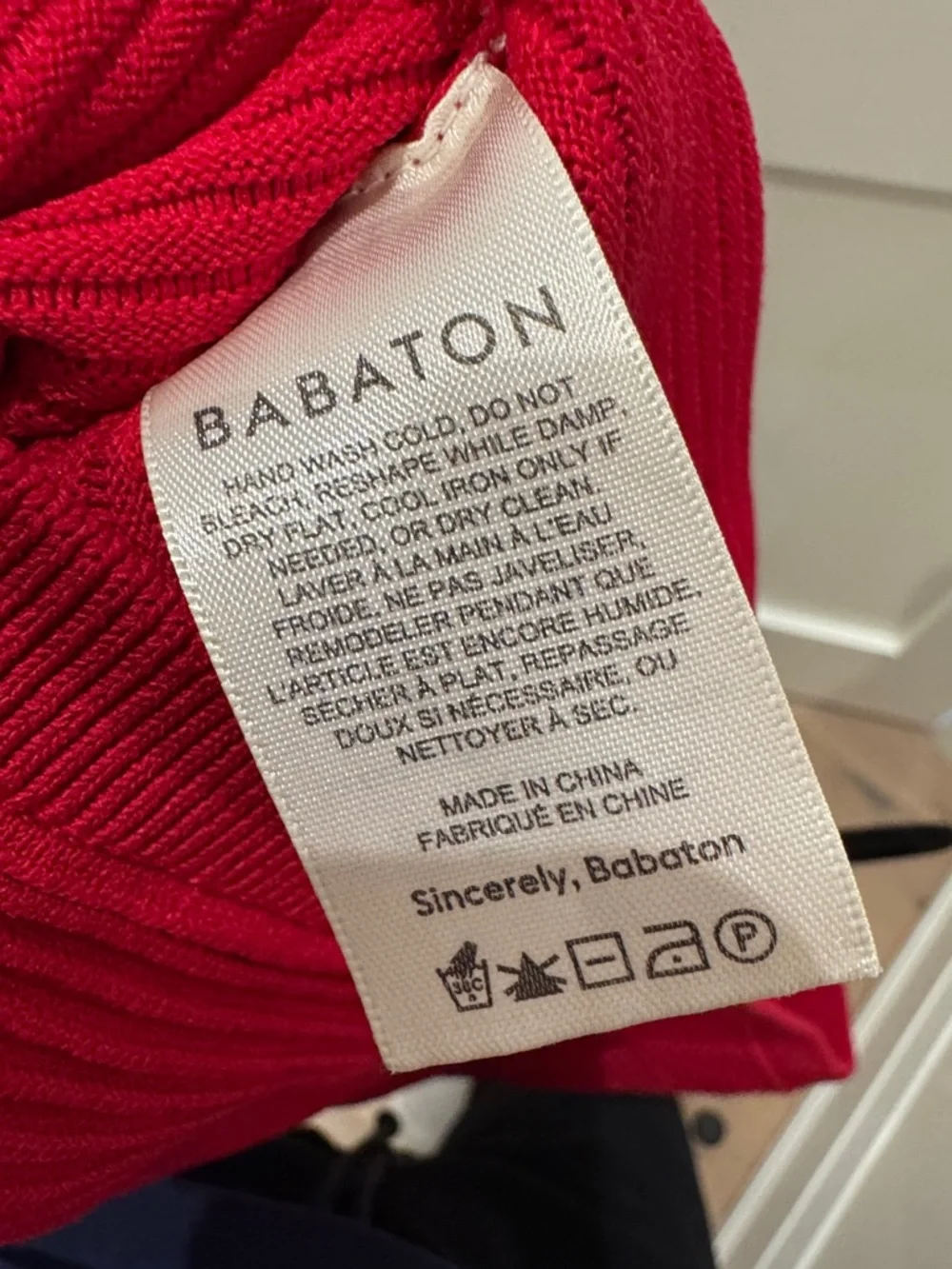 Aritzia Babaton Red Ribbed Knit Tank Top - Picture 4 of 5